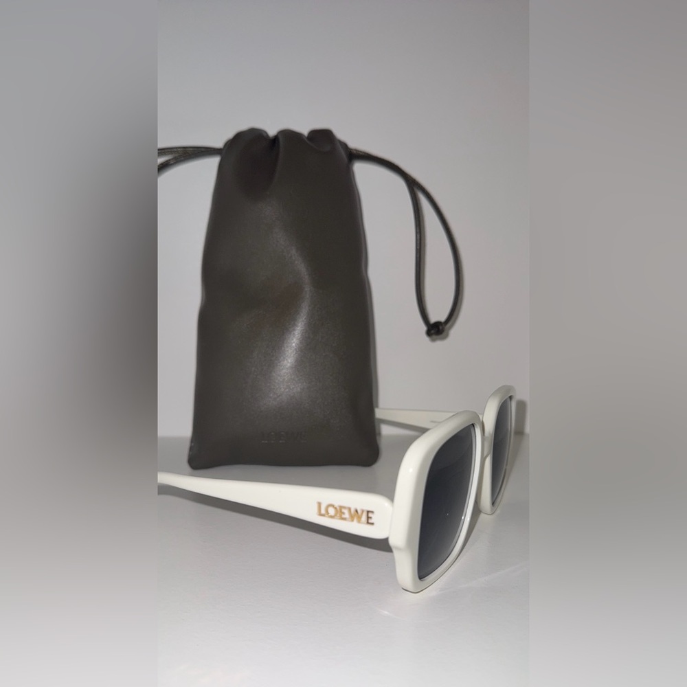 Loewe Acetate Square Sunglasses with pouch